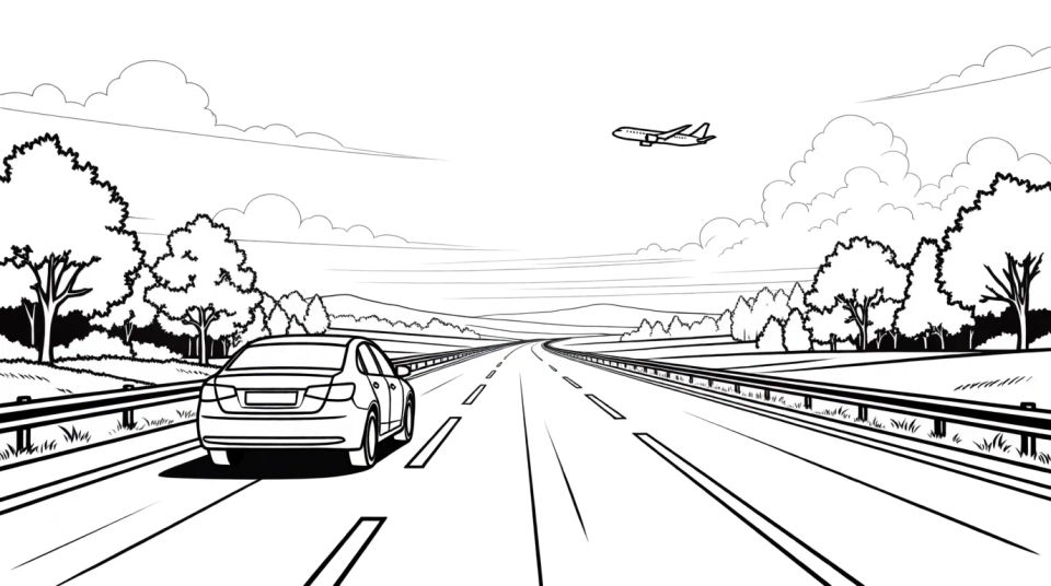 Highway driving journey