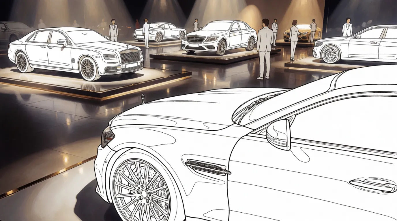 Auto show display room
