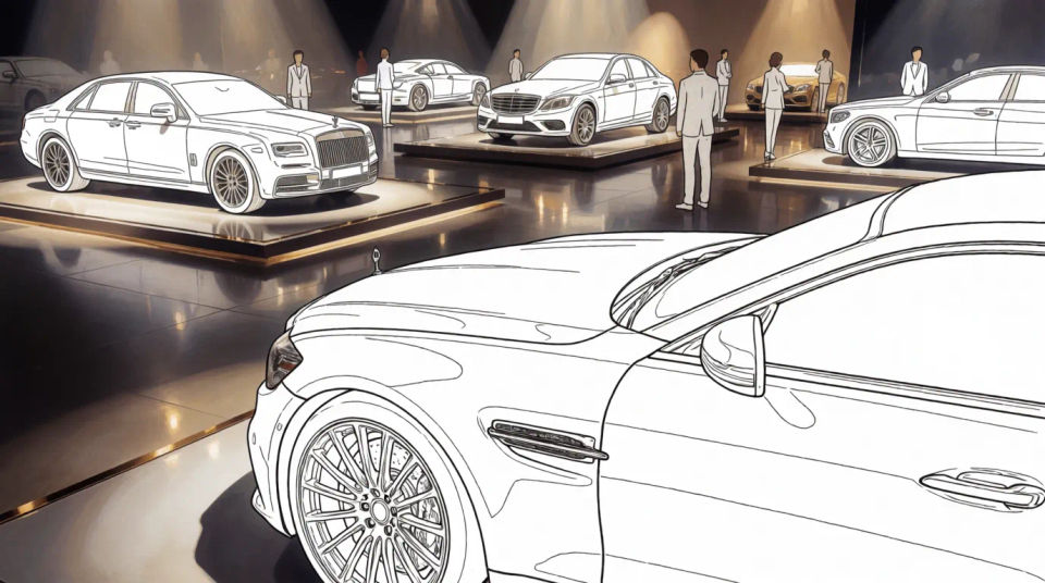 Auto show display room