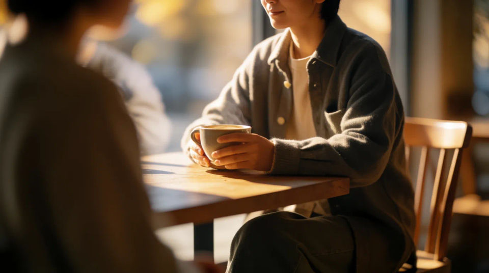 Coffee shop moment