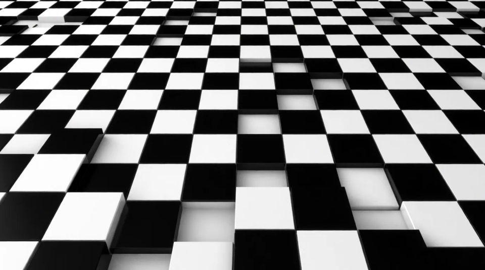 Composición de suelo a cuadros