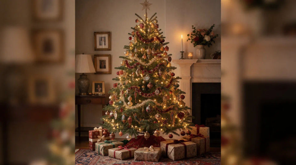 Decorated Christmas tree