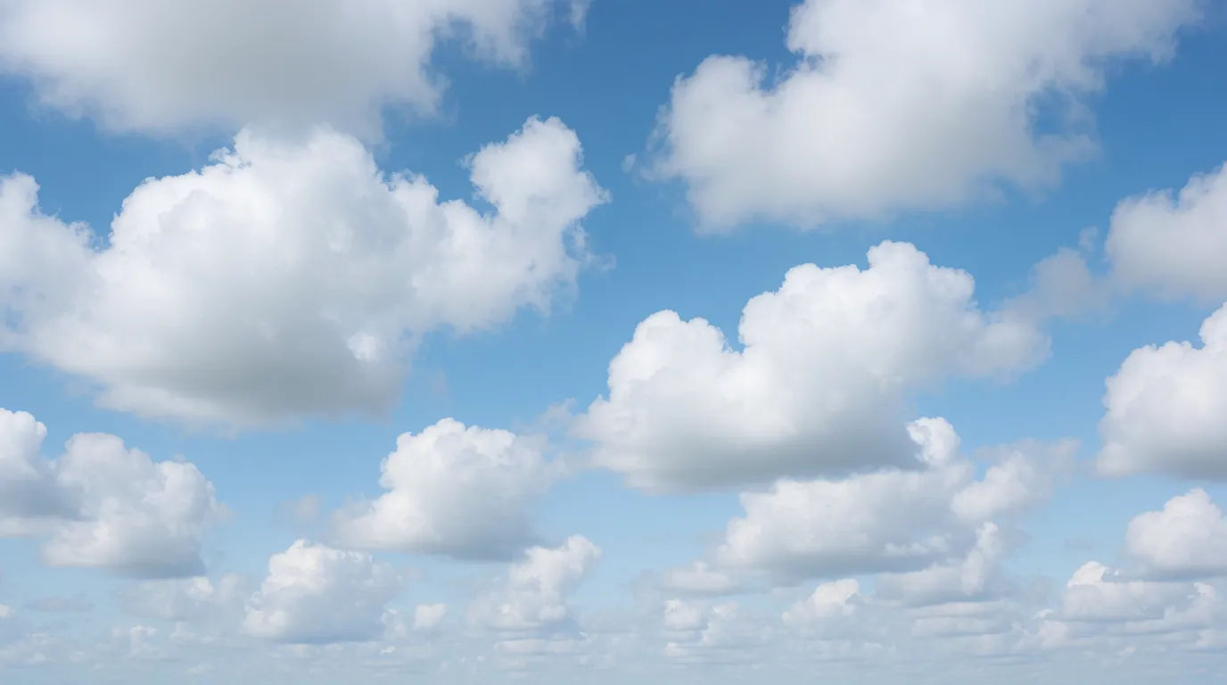 Clouds in blue sky