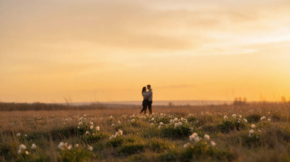 Golden hour embrace