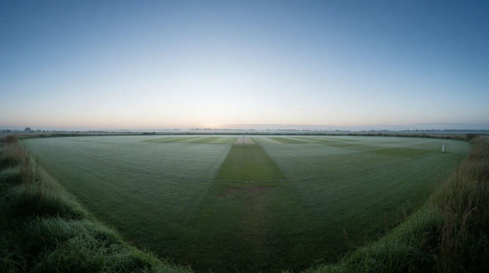 Leeres Oval bei Morgengrauen