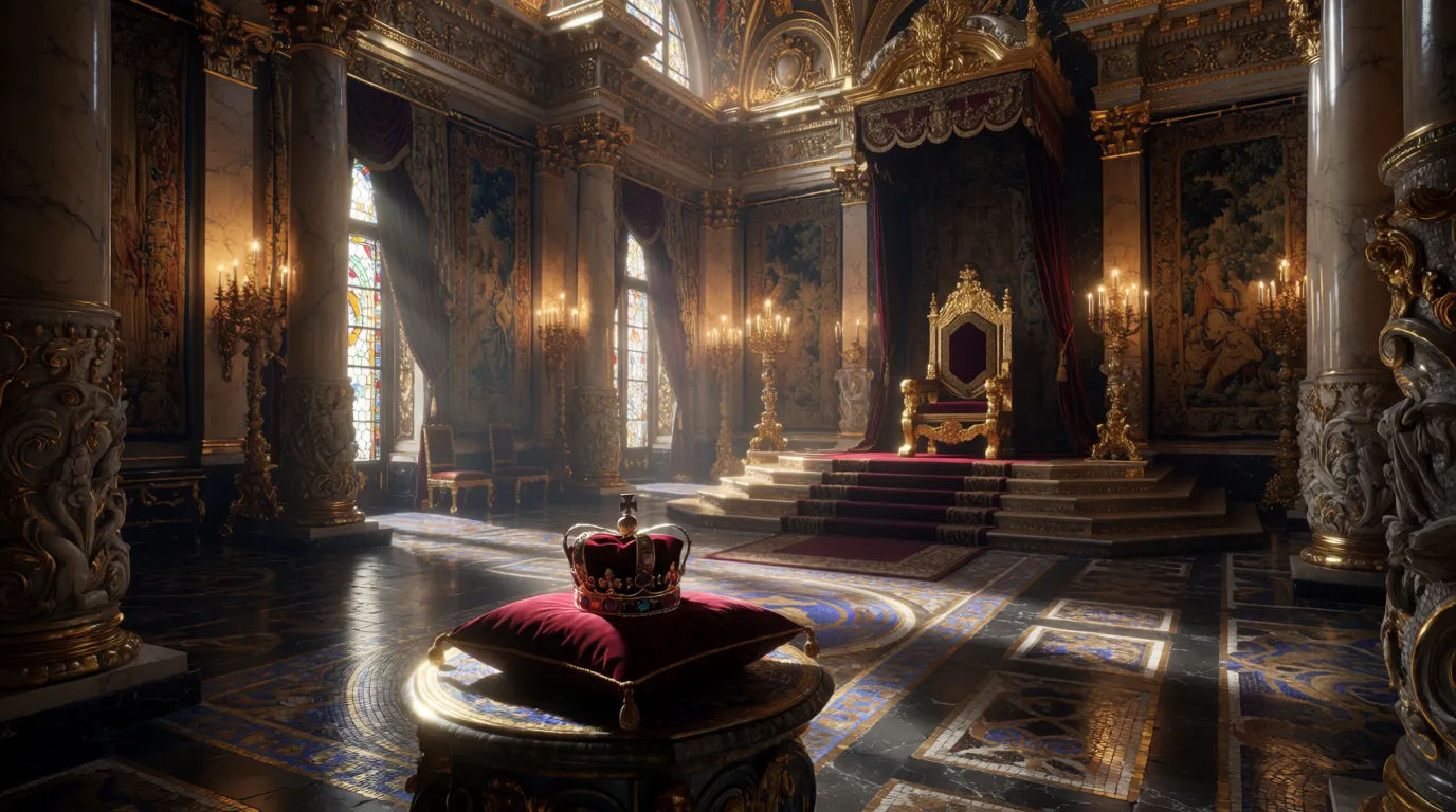 Throne room setting