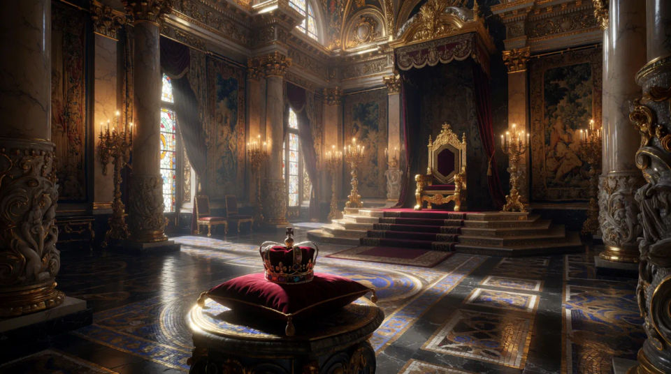 Throne room setting