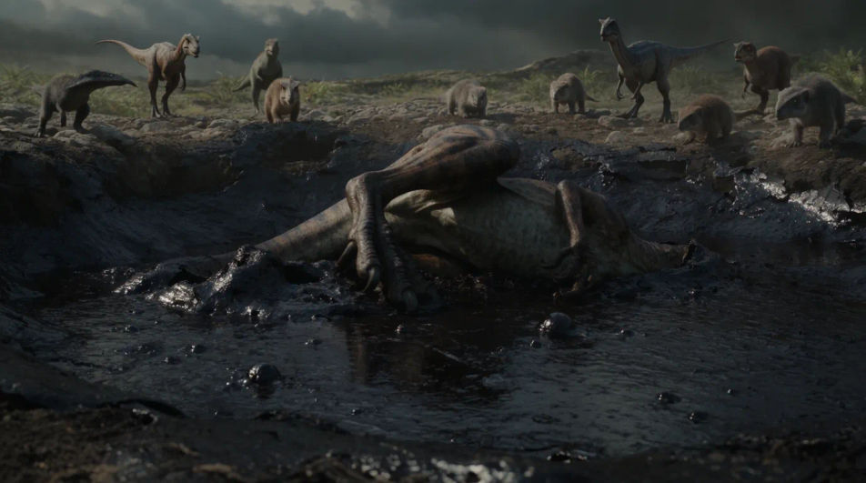 Tar pit struggle