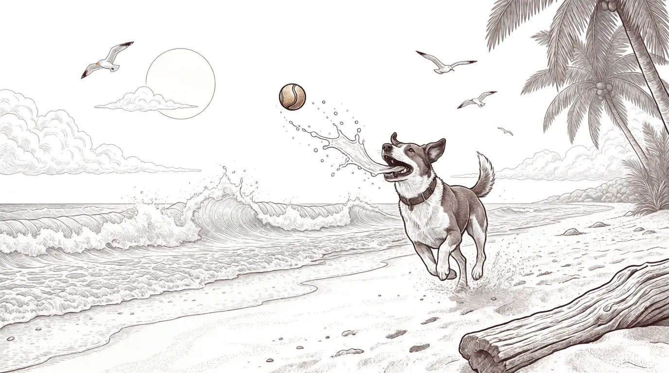 Beach playtime activity