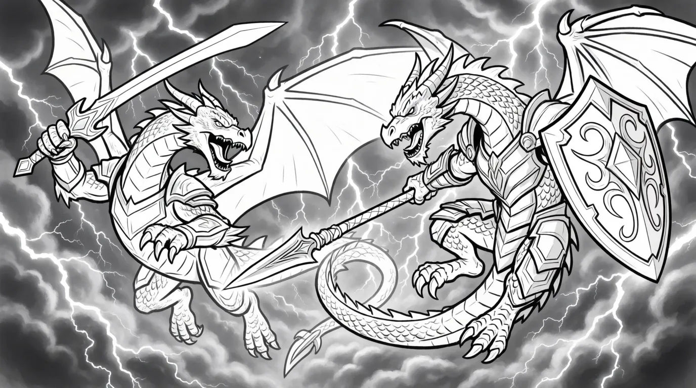 Sky battle dragon duel