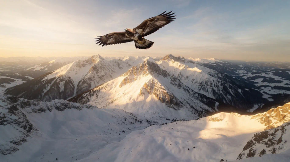 Mountain ridge flight