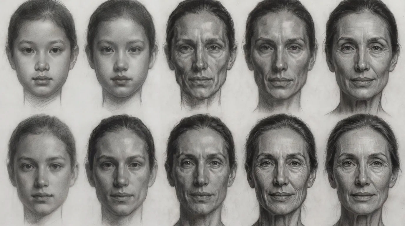 Age progression study