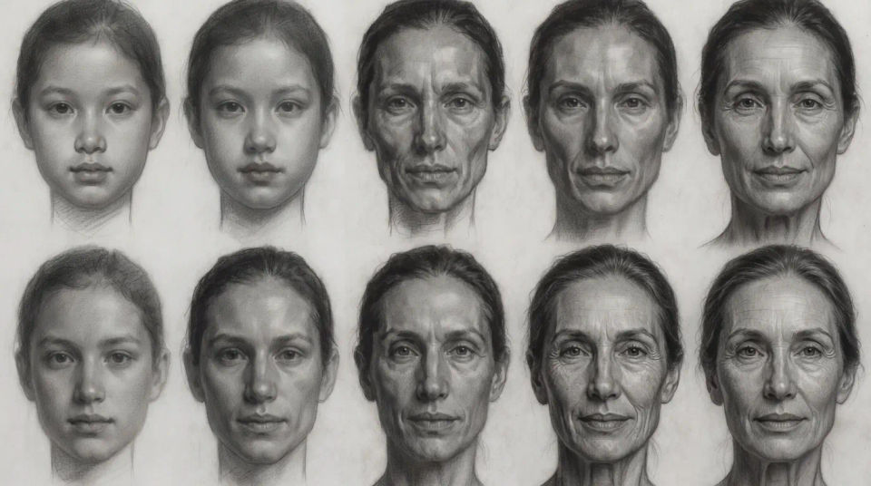 Age progression study