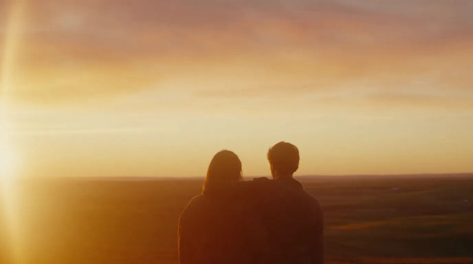 Side by side at sunset