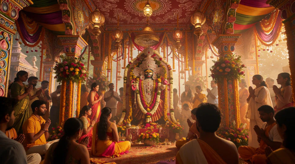 Community pandal gathering