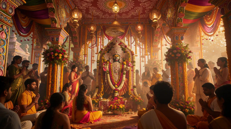 Community pandal gathering