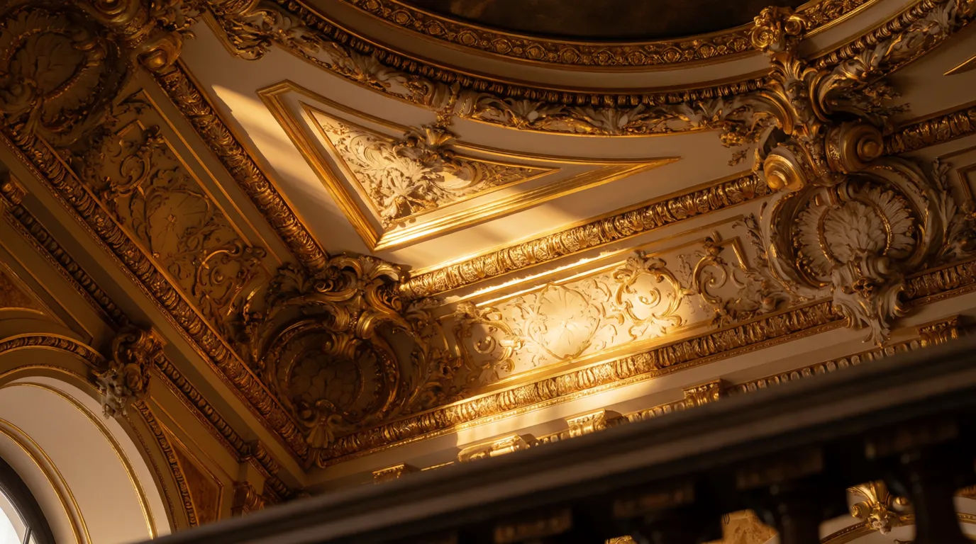 Gold ceiling ornate
