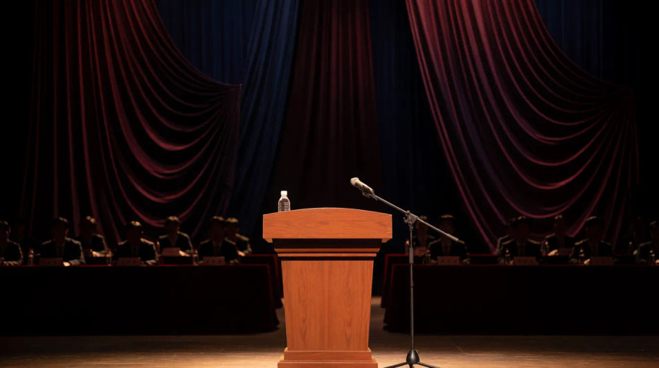 Graduation stage auditorium