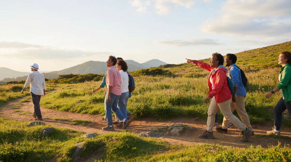 Outdoor group adventure