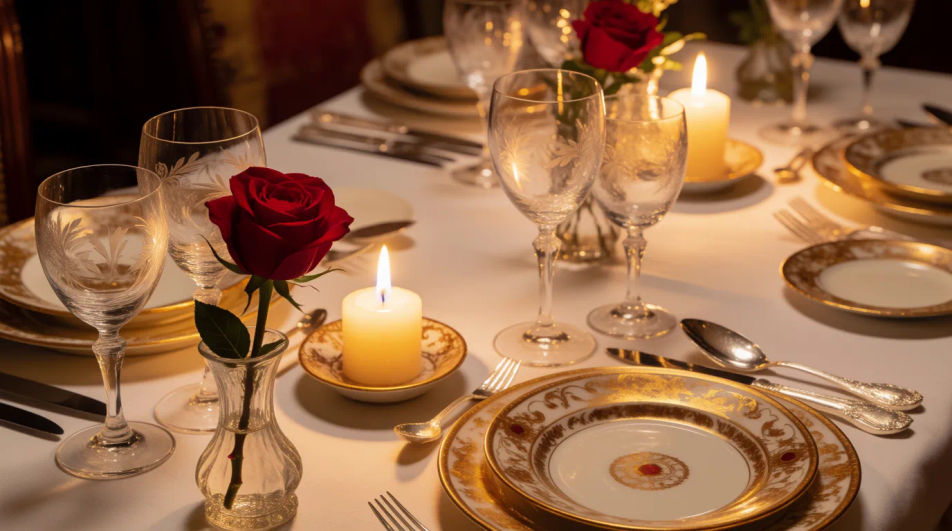 Candlelit dinner for two