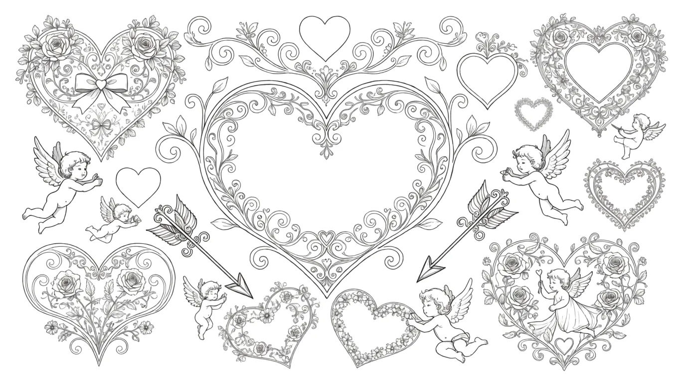 Valentine's love composition