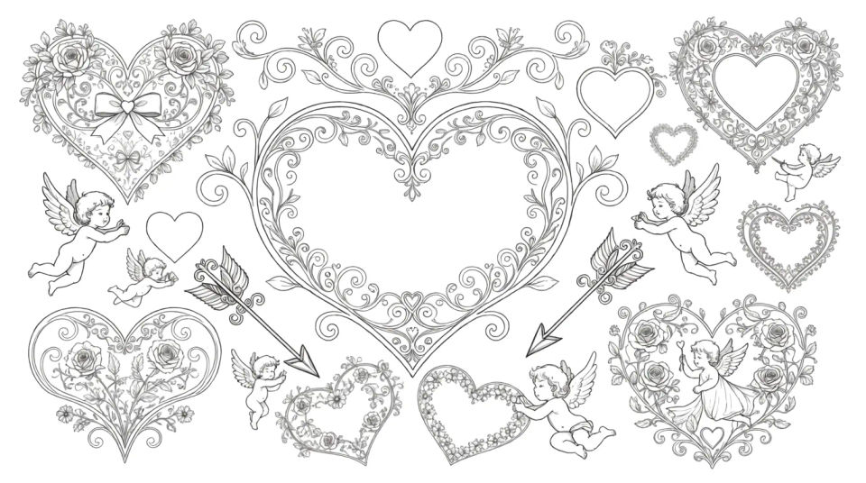 Valentine's love composition