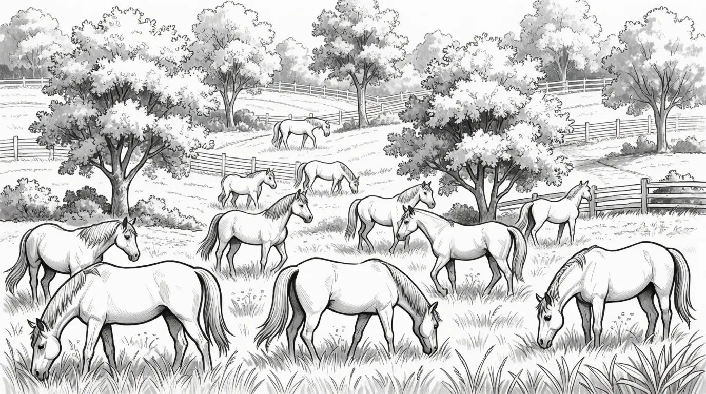 Herd in pasture