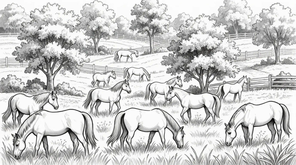 Herd in pasture