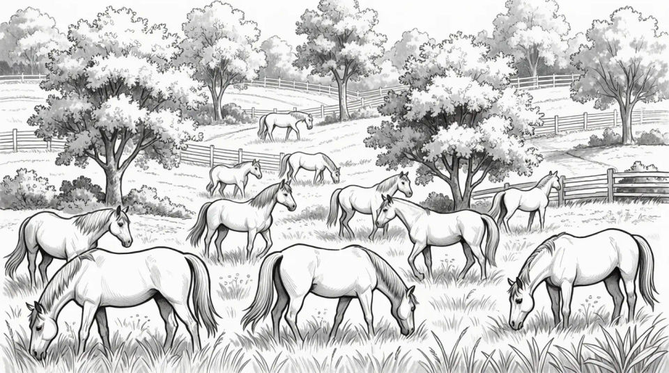 Herd in pasture