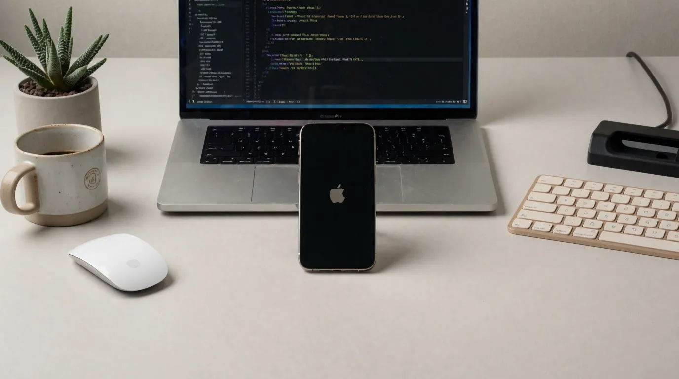 App showcase on desktop