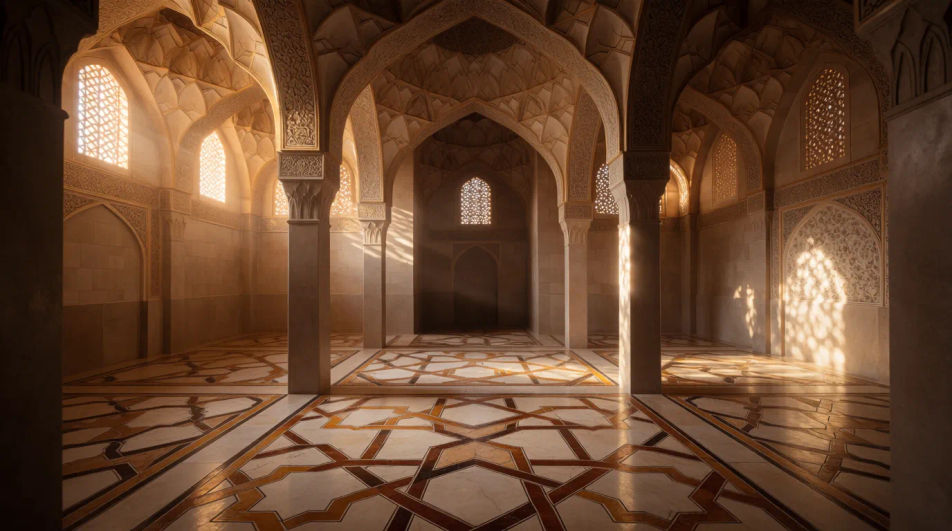 Vaulted prayer hall