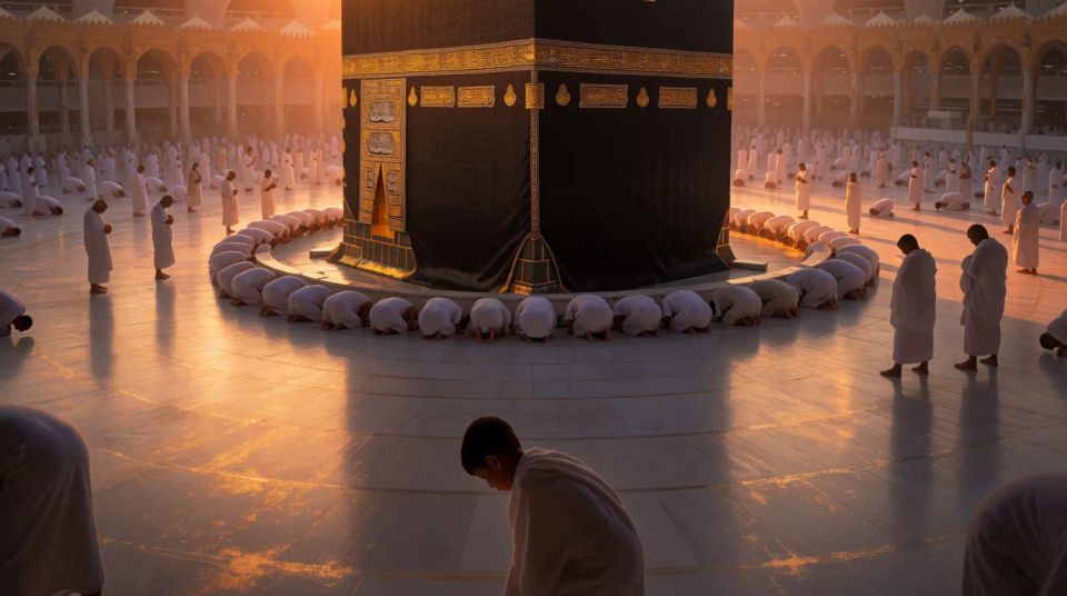The Kaaba at dawn