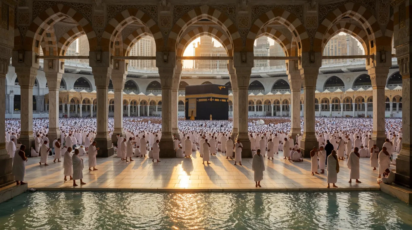 Sacred courtyard gathering