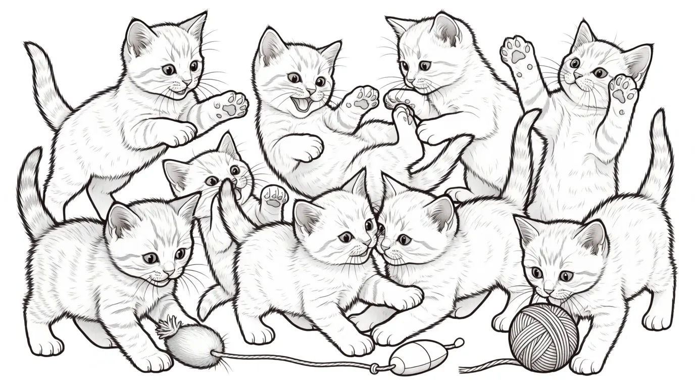Kittens at play