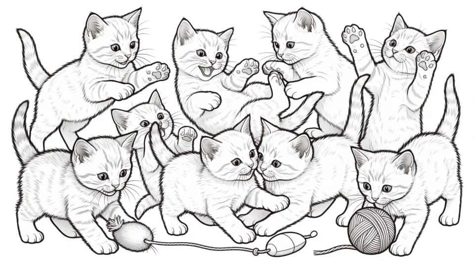 Kittens at play