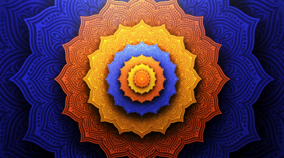 Nested mandala layers