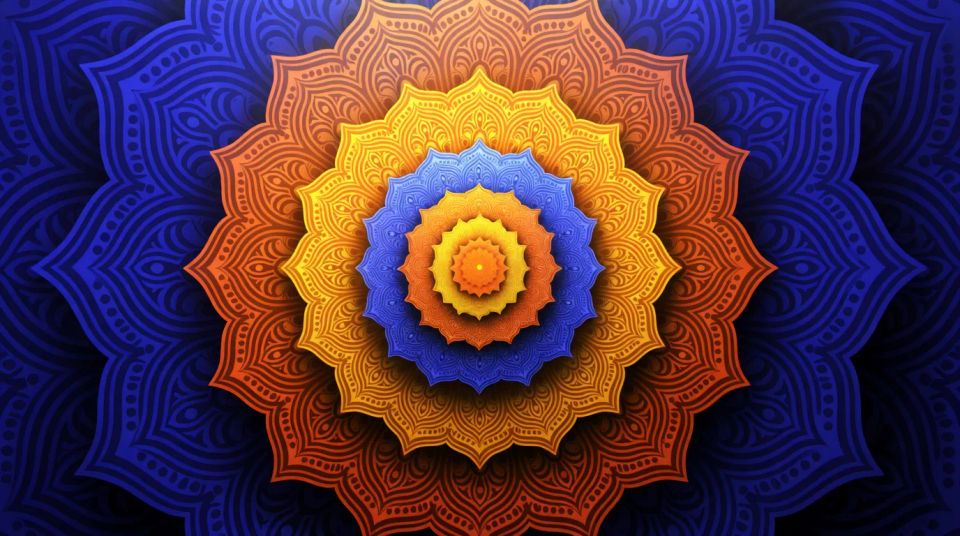 Nested mandala layers