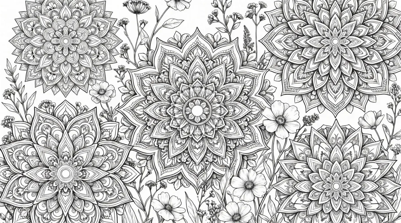 Mandala garden arrangement