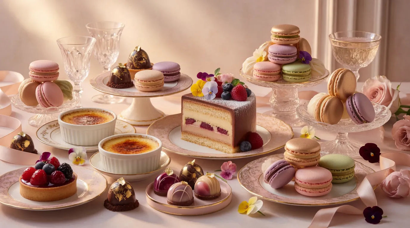 Dessert menu showcase