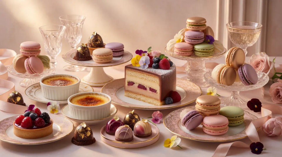 Dessert menu showcase