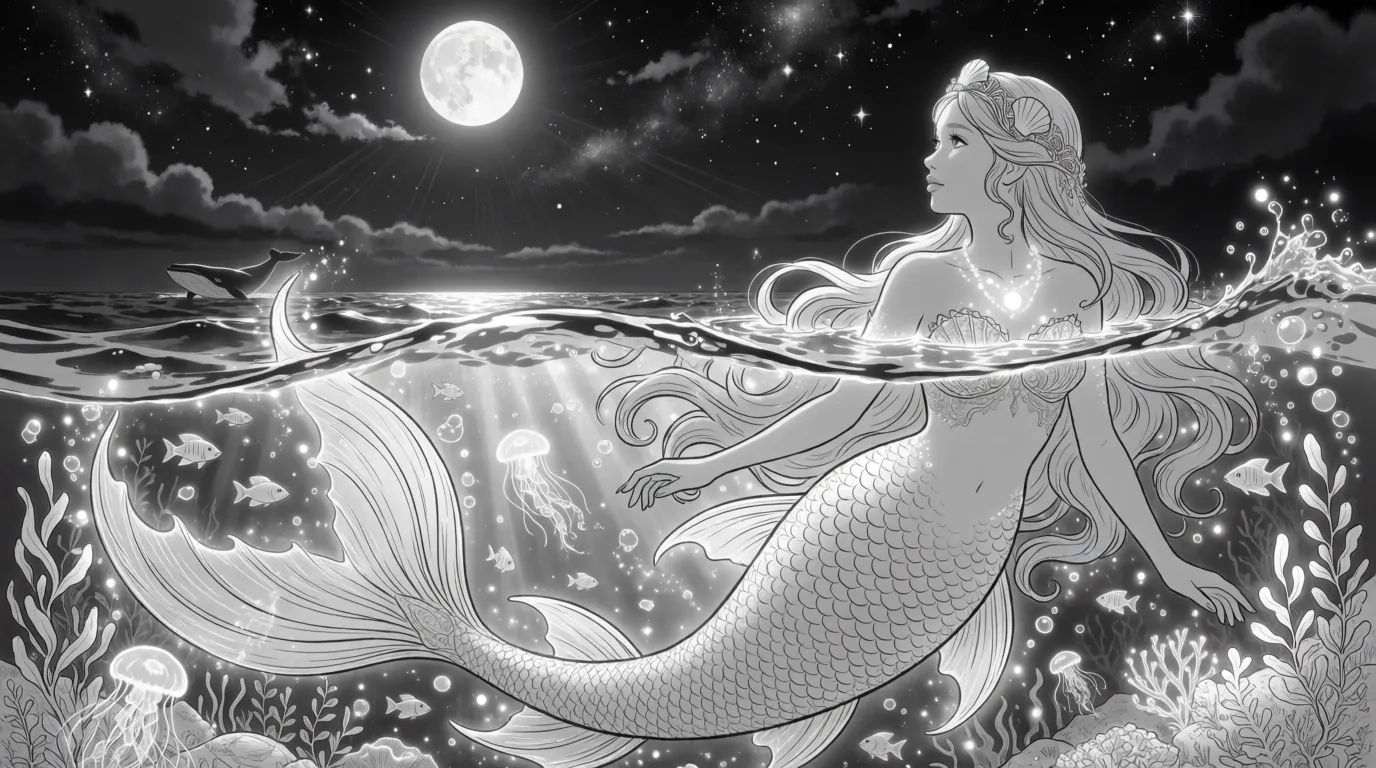 Sea surface moonlight