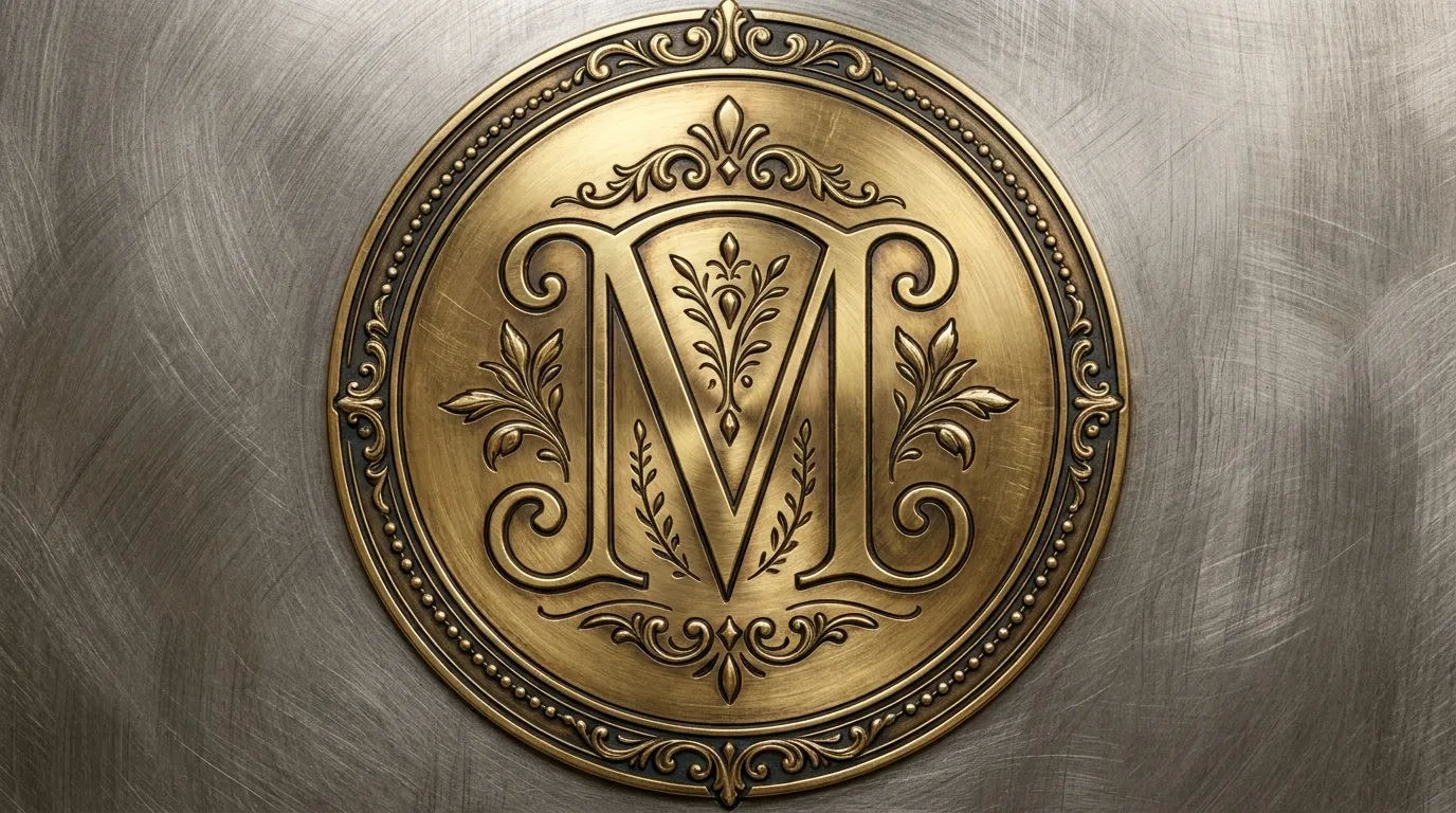 Metal or engraved finish