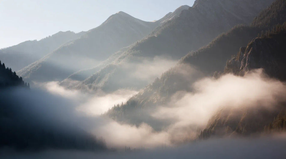 Mountain valley morning