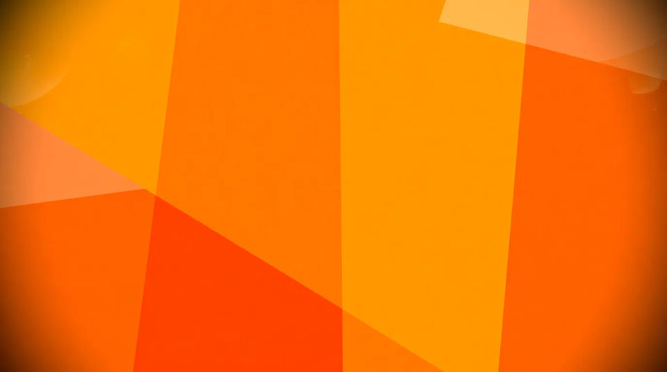 Geometrische Orange-Komposition