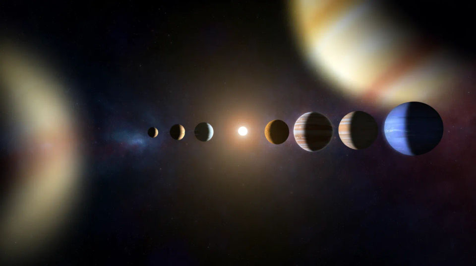 All eight planets