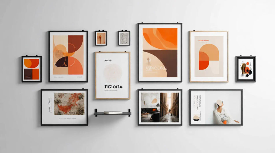 Gallery wall arrangement