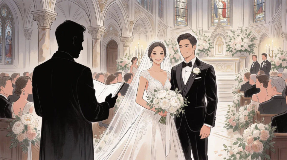 Royal wedding ceremony