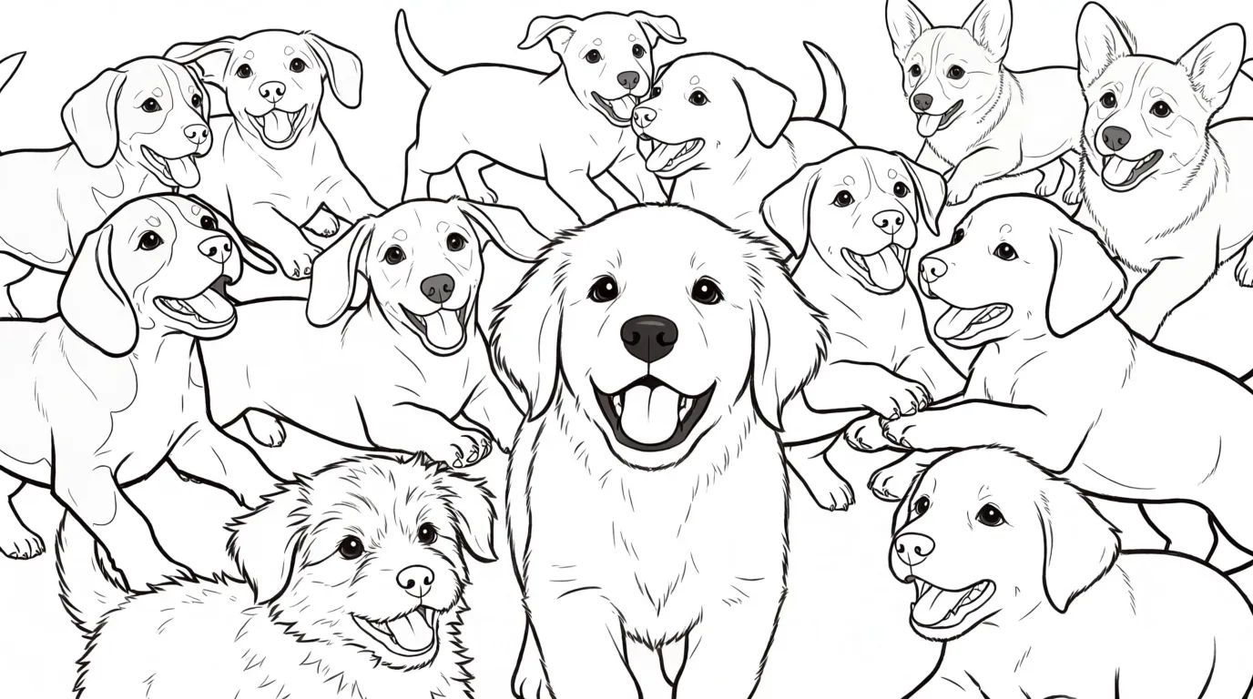 Puppies at play