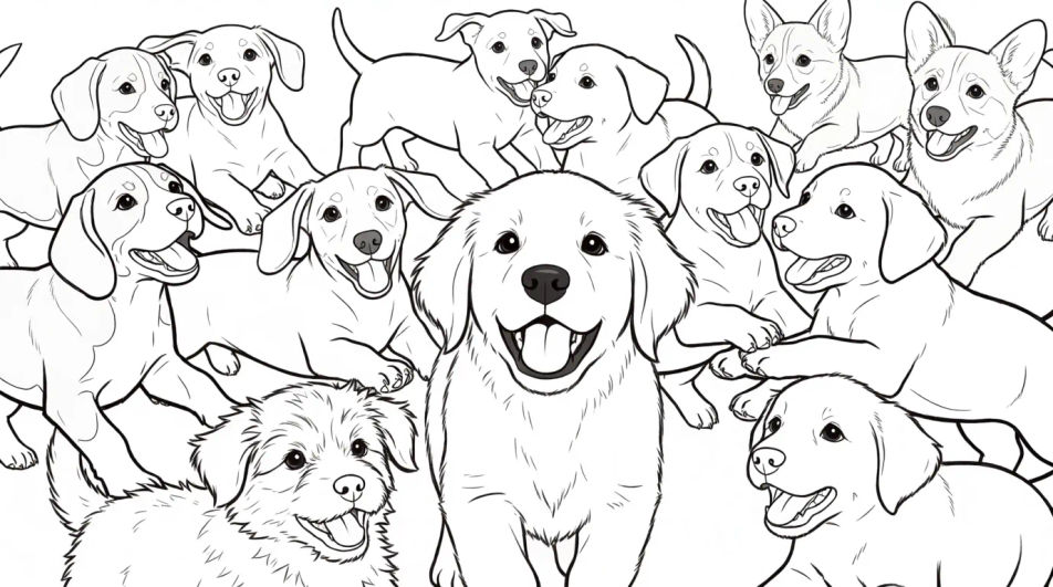 Puppies at play