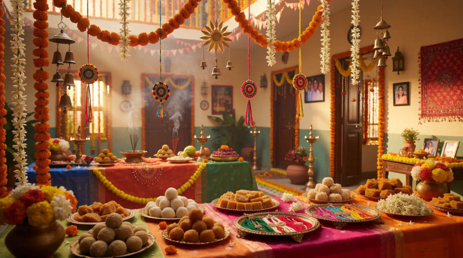 Festive preparation space